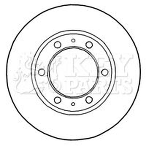 Key Parts 2 x Front Brake Discs KBD4815