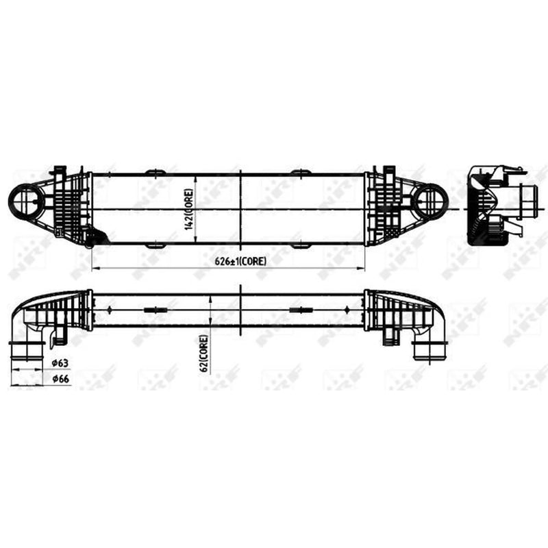 NRF Intercooler (Charge Air Cooler) 30315
