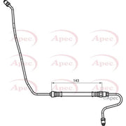 Apec Brake Hydraulic Hose Line Rear Right HOS4149