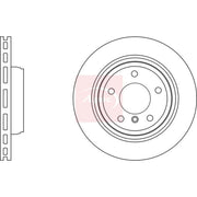 Apec 2 x Vented Rear Brake Discs DSK3101