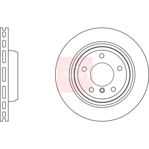 Apec 2 x Vented Rear Brake Discs DSK3101