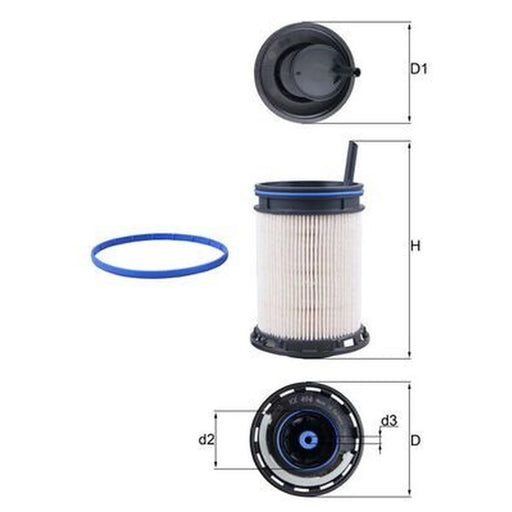 Mahle Fuel Filter Element KX 494D