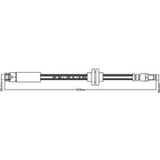 Abtex Brake Hydraulic Hose Line Front ABH1182