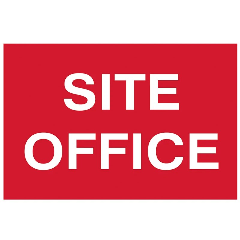 Scan Site Office - PVC Sign 600 x 400mm - 4252