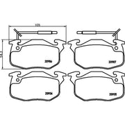 DON Front Brake Pad Set PCP1398