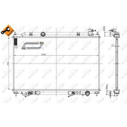 NRF Engine Radiator 56089