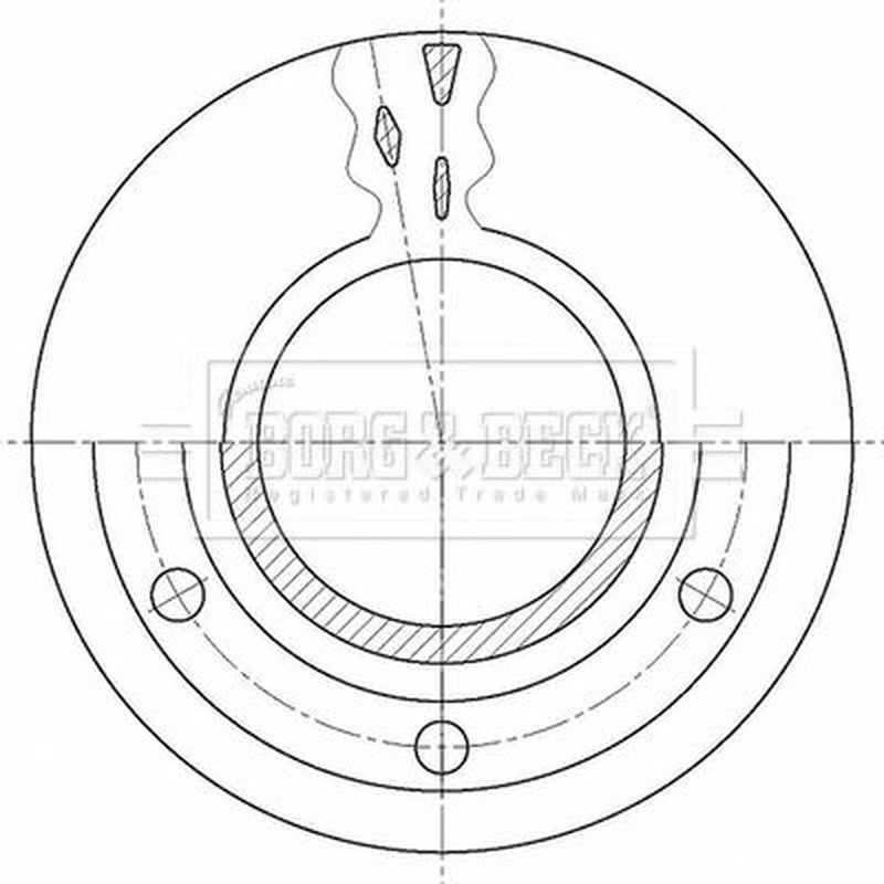 Borg & Beck 2 x Vented Rear Brake Discs BBD32931