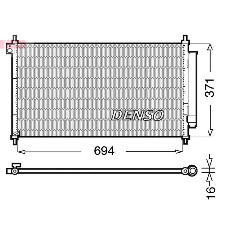 Denso Air Conditioning Condenser DCN40012