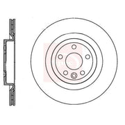 Apec 2 x Vented Rear Brake Discs DSK3405