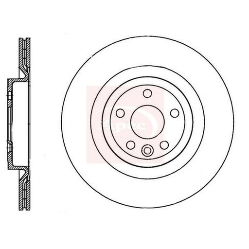Apec 2 x Vented Rear Brake Discs DSK3405