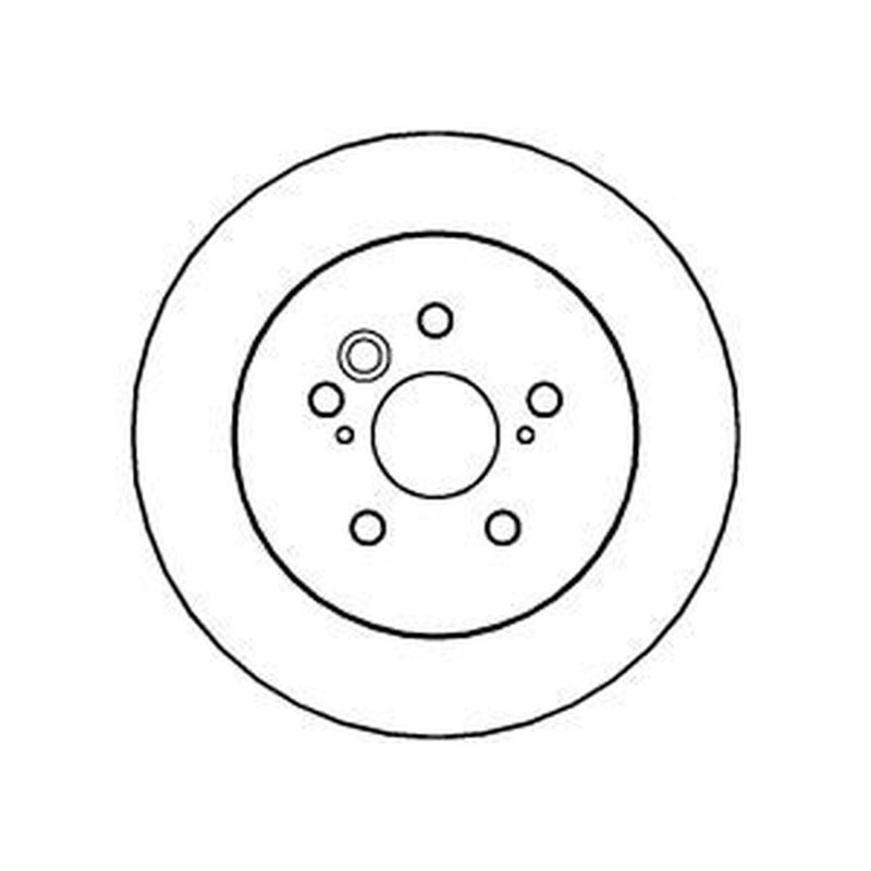 Abtex 2 x Solid Rear Brake Discs BD1194S