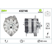 Valeo Car Alternator 12V 432746