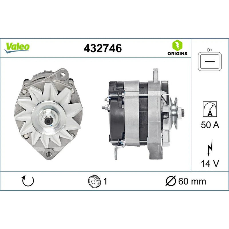 Valeo Car Alternator 12V 432746