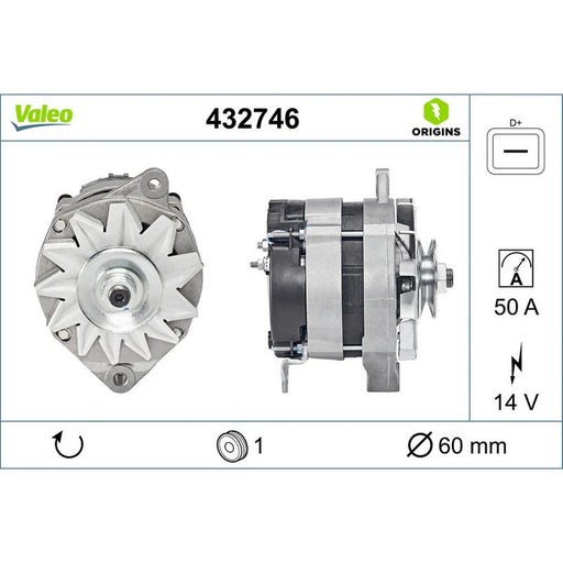 Valeo Car Alternator 12V 432746