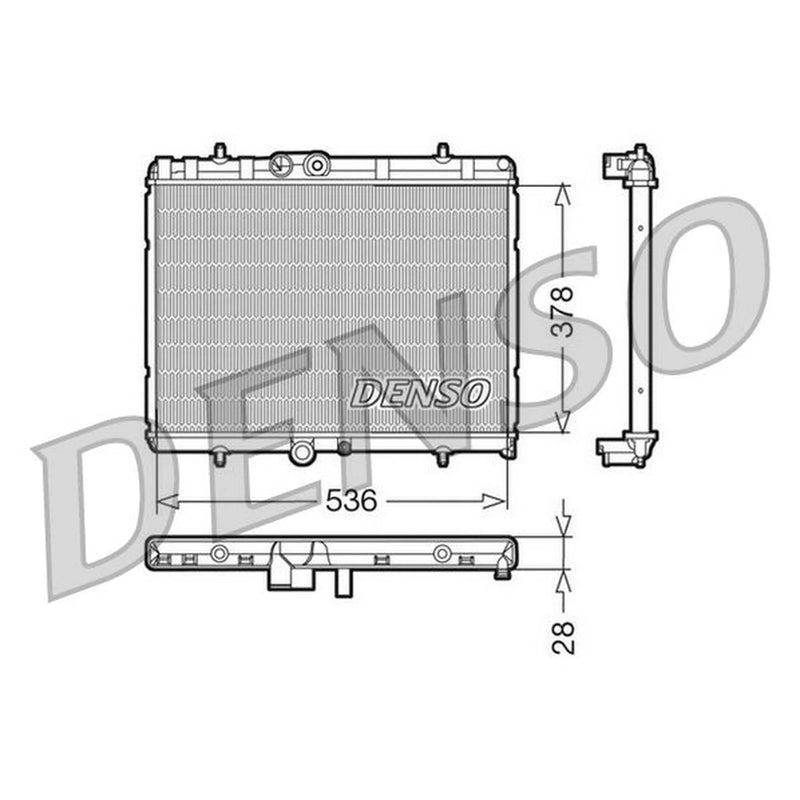 Denso Engine Radiator DRM07015