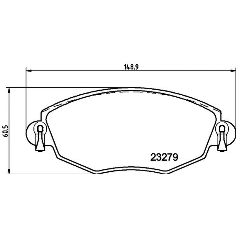 DON Front Brake Pad Set PCP1068