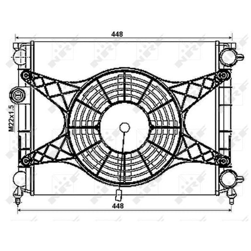 NRF Engine Radiator 53999