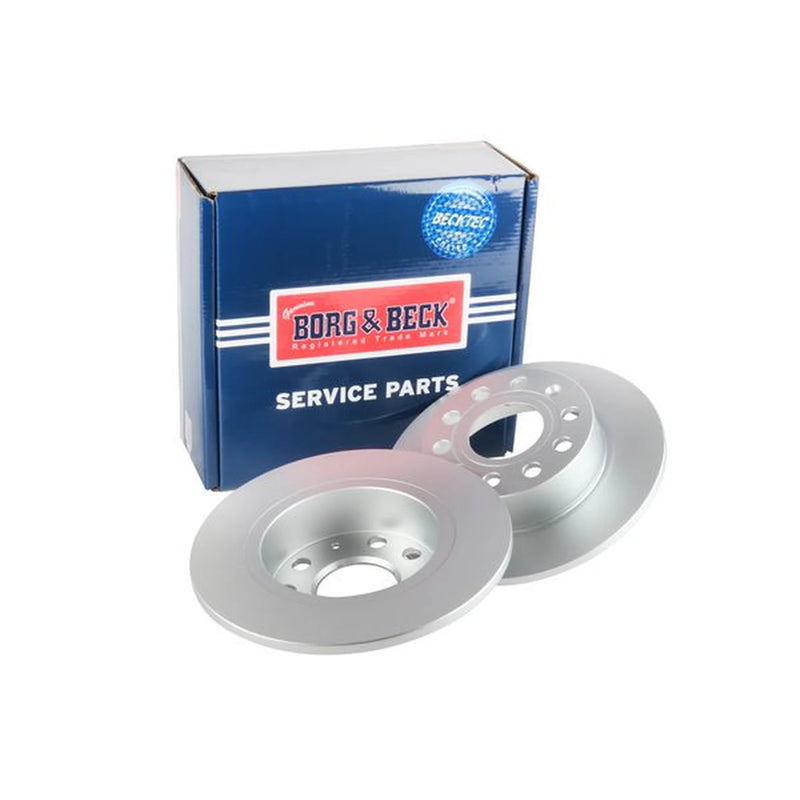 Borg & Beck 2 x Solid Rear Brake Discs BBD4382