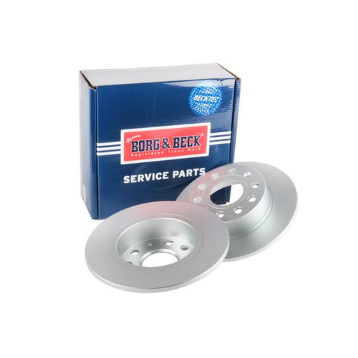 Borg & Beck 2 x Solid Rear Brake Discs BBD4382