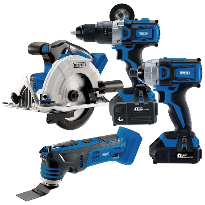 Draper D20 20V Carpenter/Joiner Cordless Tool Kit 99243 Draper  - Town Parts