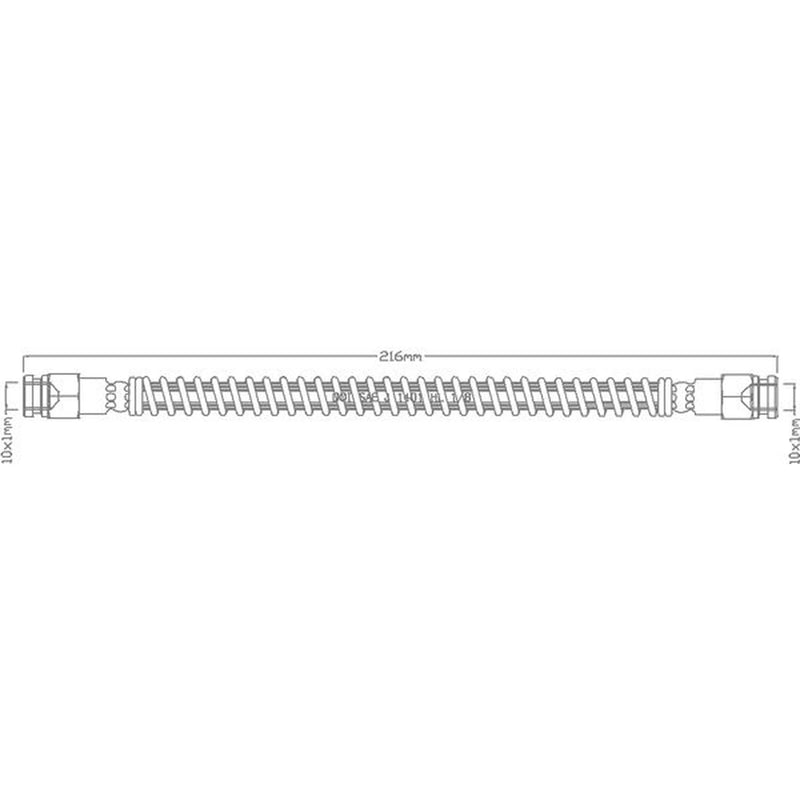 Juratek Brake Hydraulic Hose Line Rear Left JBH1071L