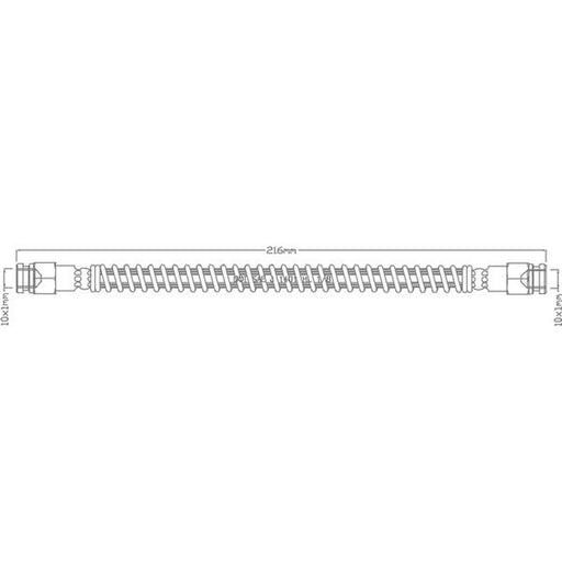 Juratek Brake Hydraulic Hose Line Rear Left JBH1071L