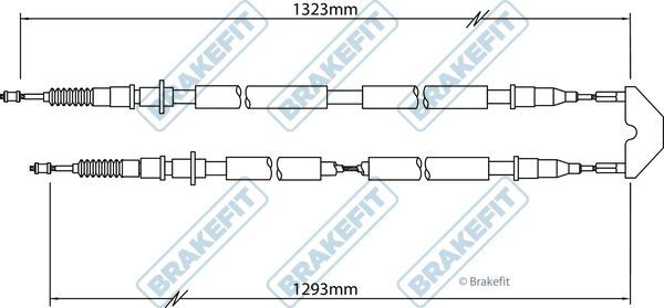 Apec Handbrake Cable Centre fits Vauxhall Astra Sport Hatch 2005-2010