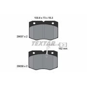 Textar Front Brake Pad Set 2903701