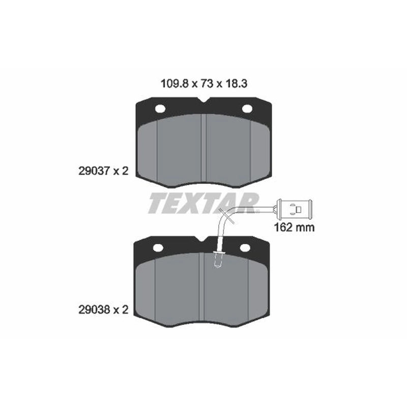 Textar Front Brake Pad Set 2903701