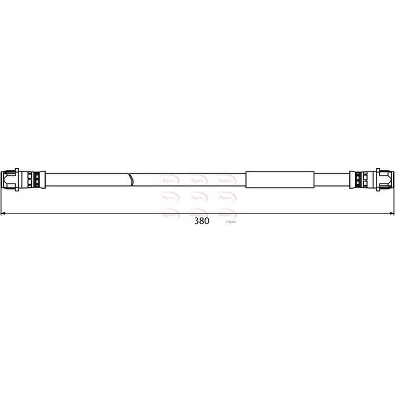 Apec Brake Hydraulic Hose Line Rear HOS3915