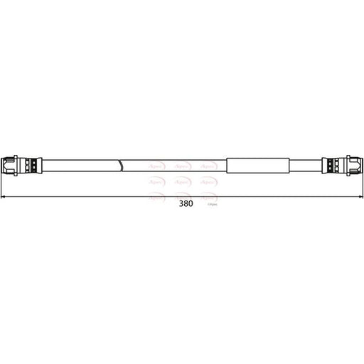 Apec Brake Hydraulic Hose Line Rear HOS3915