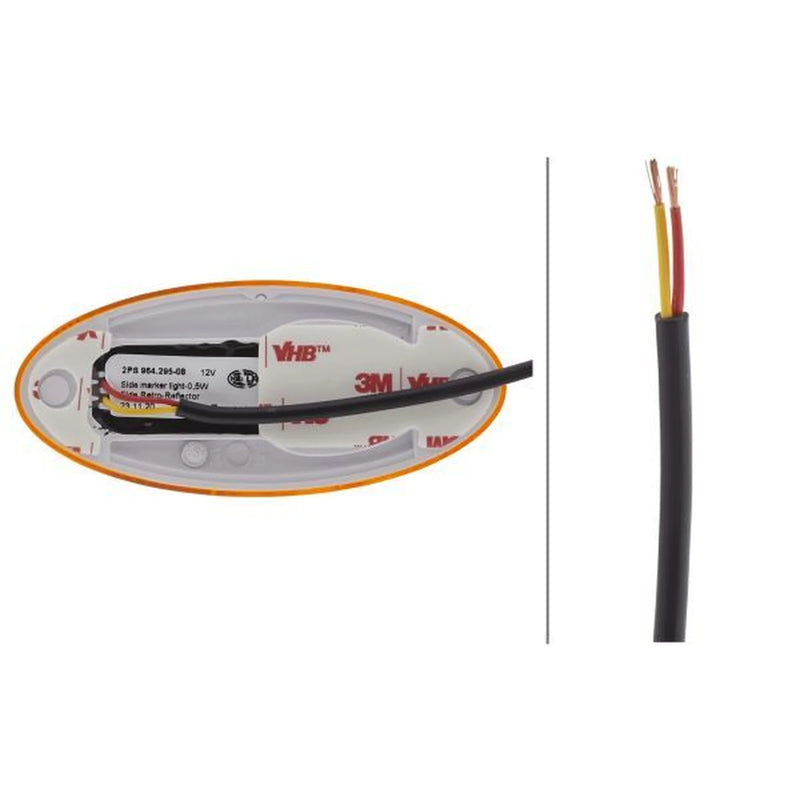Hella Side Marker Light Wide High 2PS 964 295-081