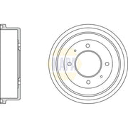 NAPA Brake Drum Assembly Rear NDR1014