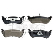 Borg & Beck 4 x Rear Brake Pad Set BBP1666