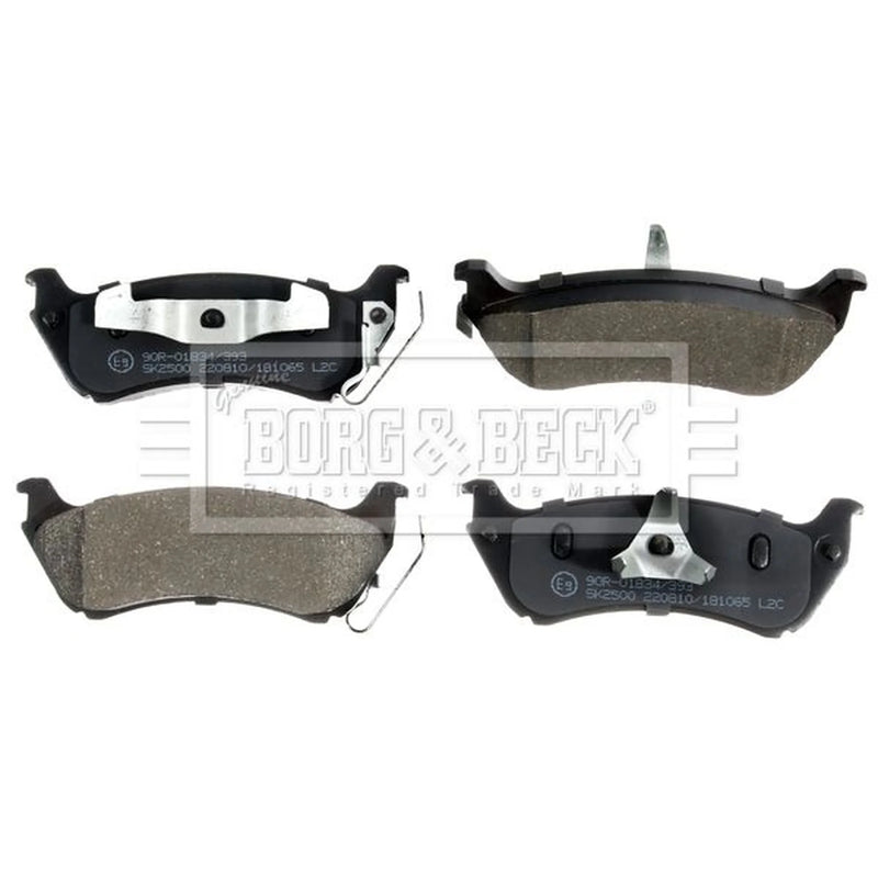 Borg & Beck 4 x Rear Brake Pad Set BBP1666