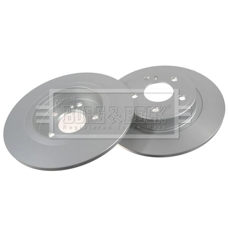 Borg & Beck 2 x Solid Rear Brake Discs BBD5326