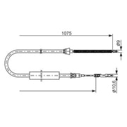 Bosch Handbrake Cable Right Rear 1 987 477 808