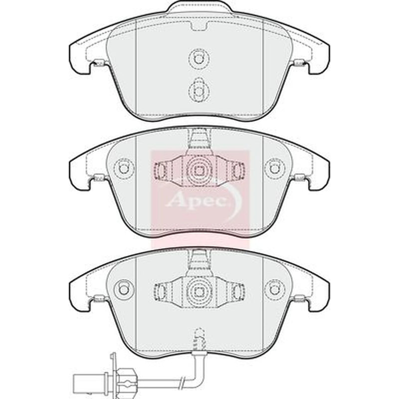 Apec Front Brake Pad Set PAD1651