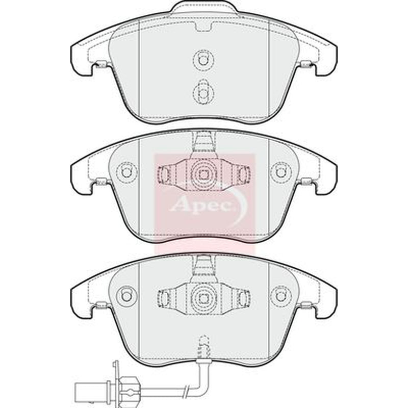 Apec Front Brake Pad Set PAD1651