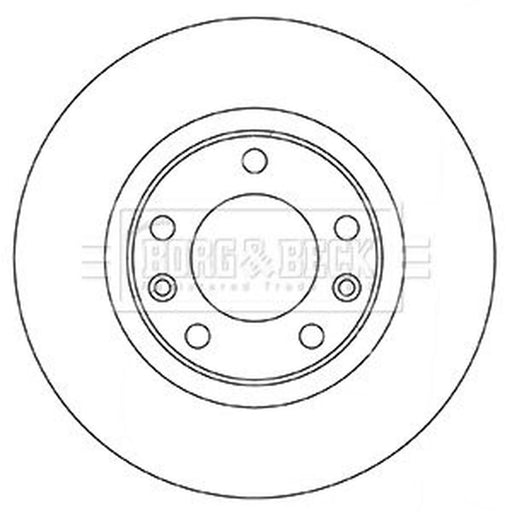 Borg & Beck 2 x Solid Rear Brake Discs BBD5350
