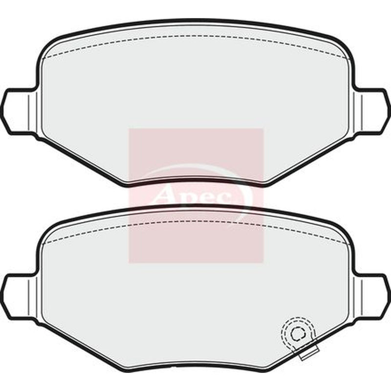 Apec Rear Brake Pad Set PAD2016