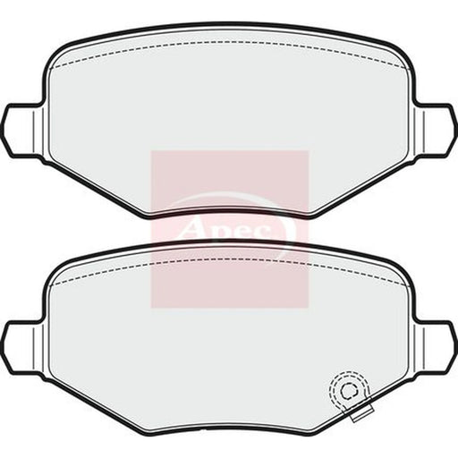 Apec Rear Brake Pad Set PAD2016