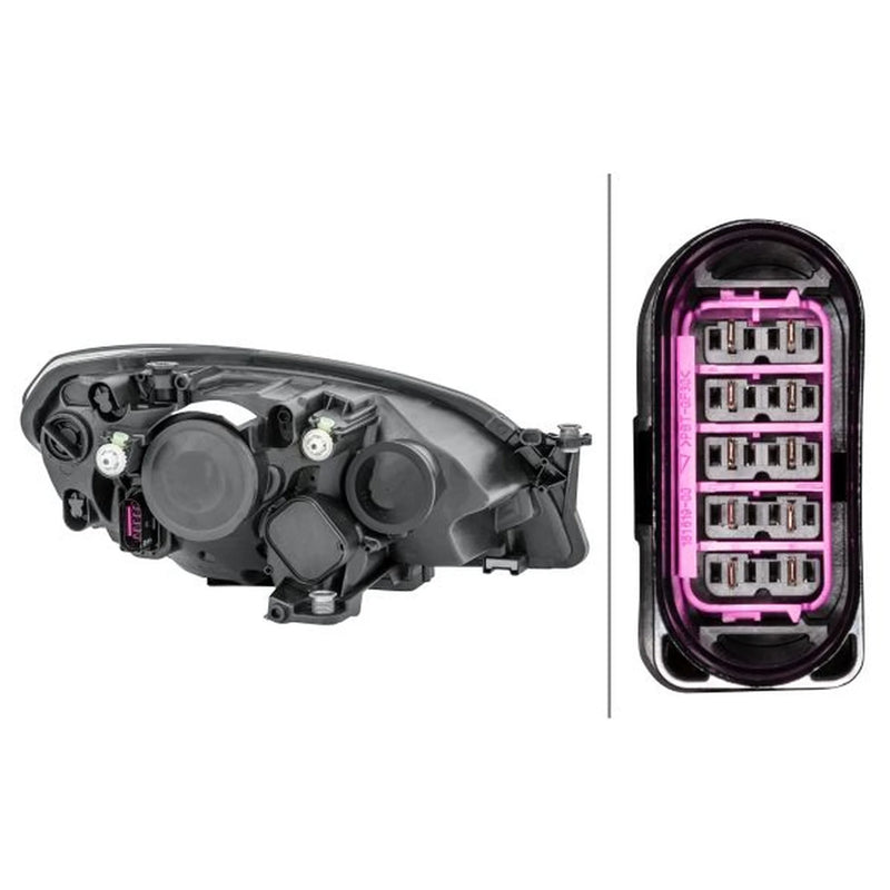 Hella Headlight Headlamp H7/H7 Left 1LL 012 643-031