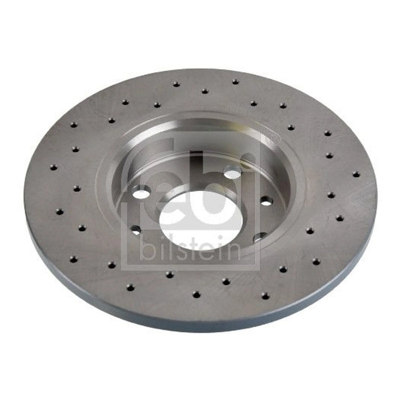 Febi 2 x Solid Rear Brake Discs 107724