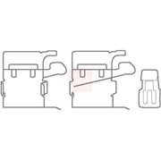 Apec Brake Pad Accessory Fitting Kit Front KIT1136