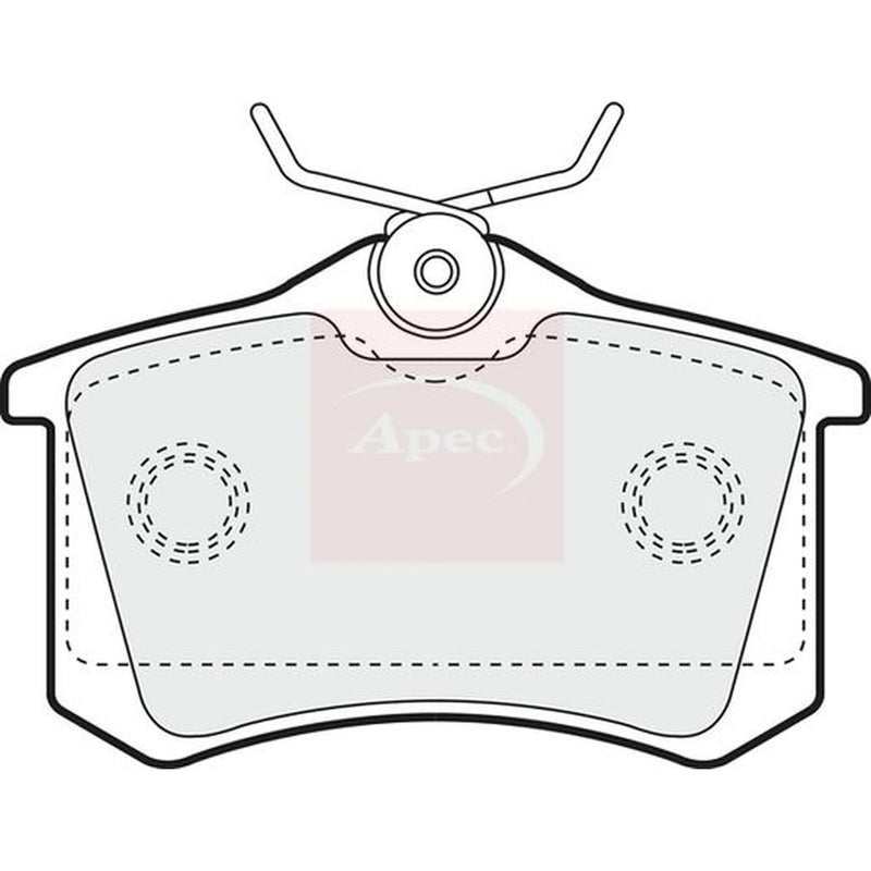 Apec Rear Brake Pad Set PAD1256