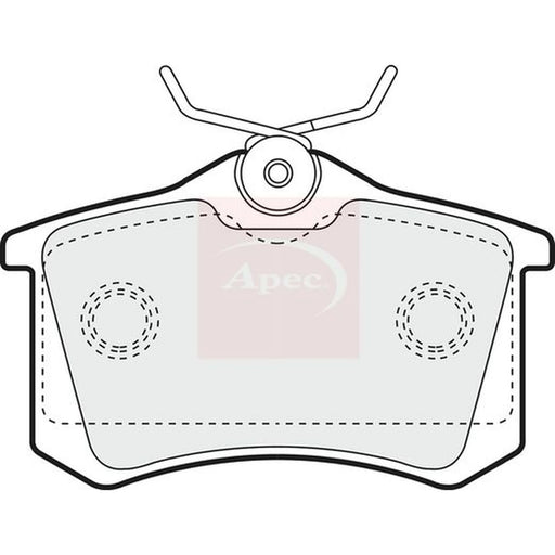 Apec Rear Brake Pad Set PAD1256