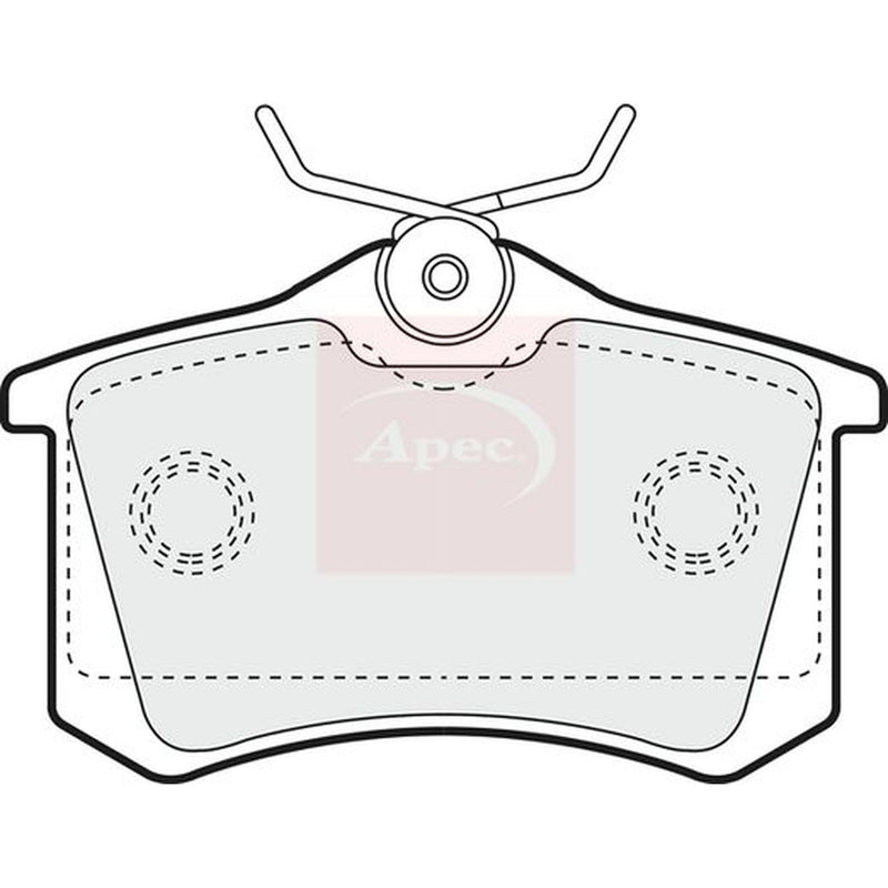Apec Rear Brake Pad Set PAD1256