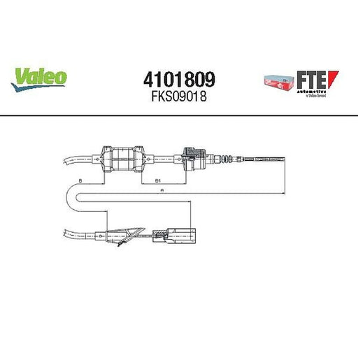 Valeo Clutch Control Cable Pull 4101809