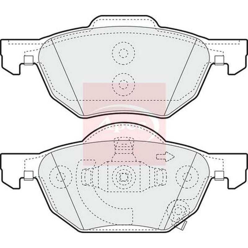Apec Front Brake Pad Set PAD1394